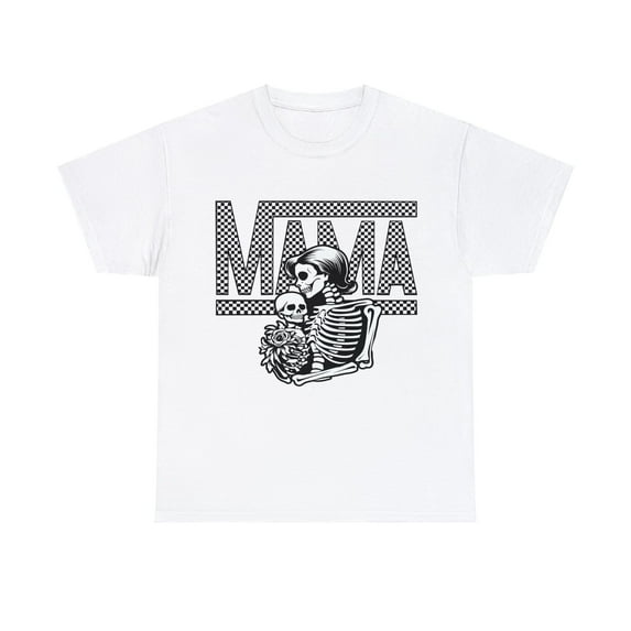 Checkered Mama Skull Shirt, Mom Shirt, Mother's Day Shirt ID-0207-UNJD