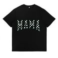 thumbnail image 1 of Checkered Mama Varsity Graphic Womens T Shirt Trendy Print Tees Varsity Mom Shirt Mothers Day Gift Life Tee Black,4XL, 1 of 6
