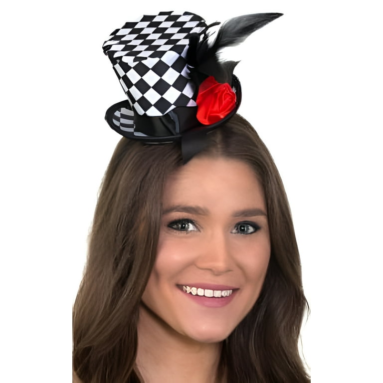 Mini Top Hat Adult White Mini Top Hat Adult White