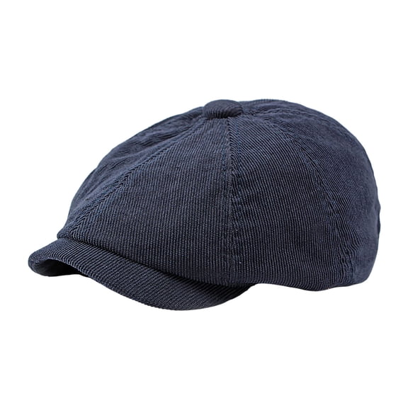 Checkered Newsboy Cap for Men Tweed Flat Ivy Cap Peaked Driver Hat Men's Corduroy Fabric Hat Retro Spring And Fall Couple Models Classic Hat Corduroy