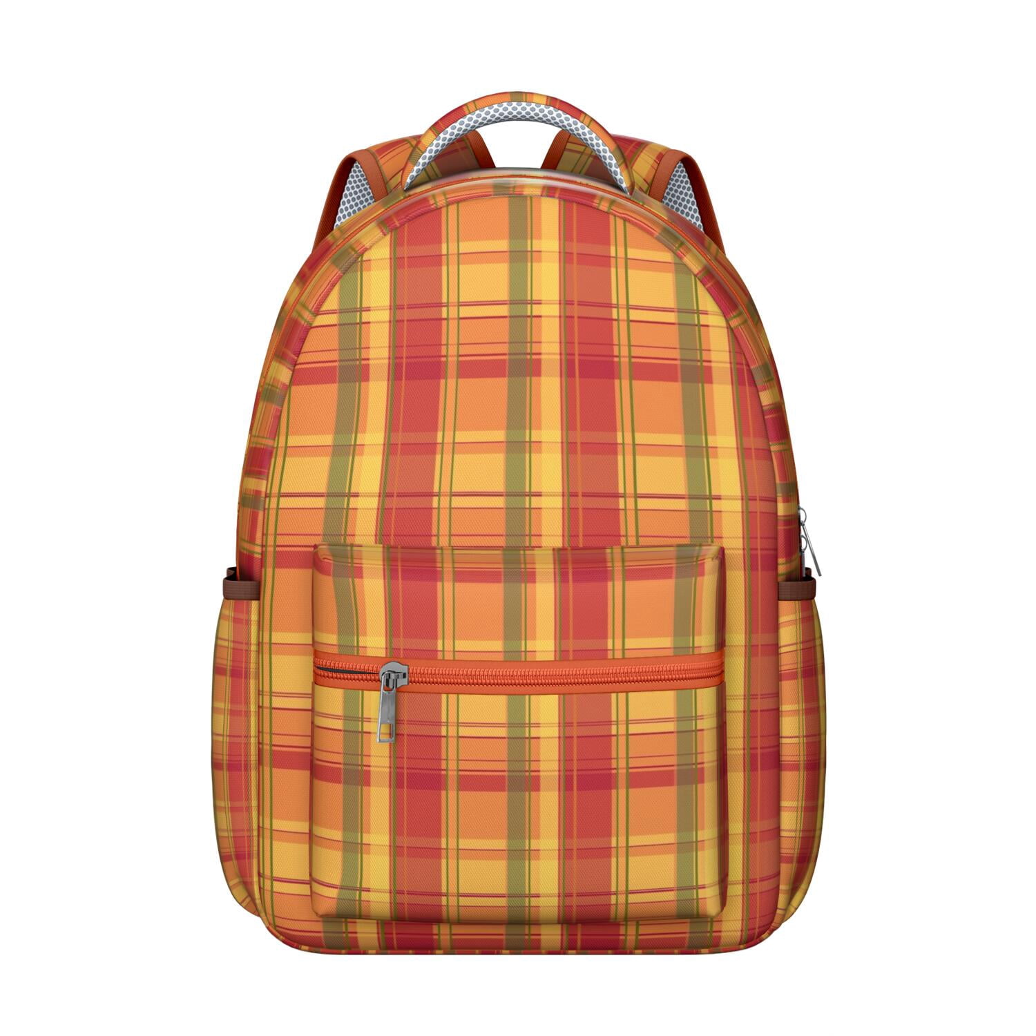 Checkered Pattern Backpack Retro Checkerboard and Plaid Design Colorful ...