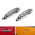 thumbnail image 1 of Checkered Pattern Design Door Handle Cover For Mini Cooper R50 R52 R53 R55 R56, 1 of 6