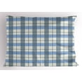 thumbnail image 1 of Checkered Pillow Sham Traditional Scottish Tartan Plaid Texture Image Rural Style, Decorative Standard Queen Size Printed Pillowcase, 30 X 20 Inches, Slate Blue Pale Blue White, by Ambesonne, 1 of 2