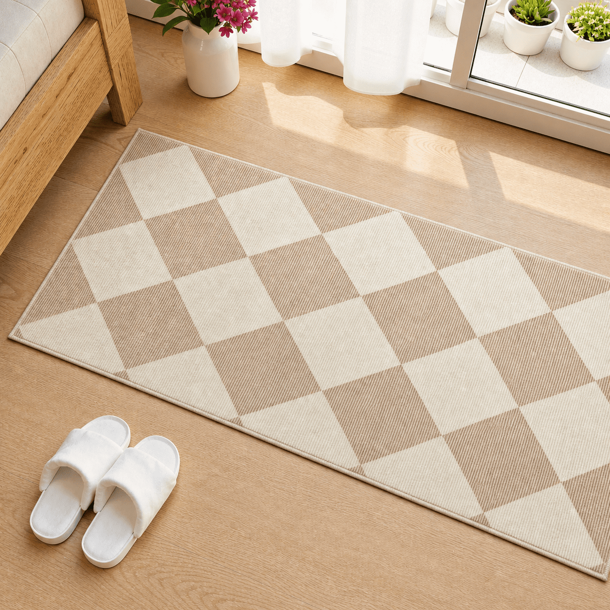 Small Ranch Entry. Sign Checkered Print Washable Indoor Door Mats For Entryway 2x3 Non Slip ...