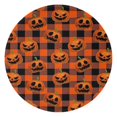 thumbnail image 1 of Checkered Pumpkin Halloween Pattern Round Blanket,Comfortable Soft Flannel Throw Blanket,All Season,Warm Lightweight Blankets for Sofa Bed Couch Living Room Chair 47"x47", 1 of 5