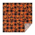 thumbnail image 1 of Checkered Pumpkin Halloween Pattern Square Tablecloth,Waterproof Square Table Cover,Wipeable Spillproof Washable Table Cover for Home Kitchen Party Decor 60"x60"(152x152cm), 1 of 6