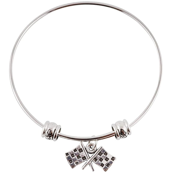 Checkered Racing Flags Fancy Bangle
