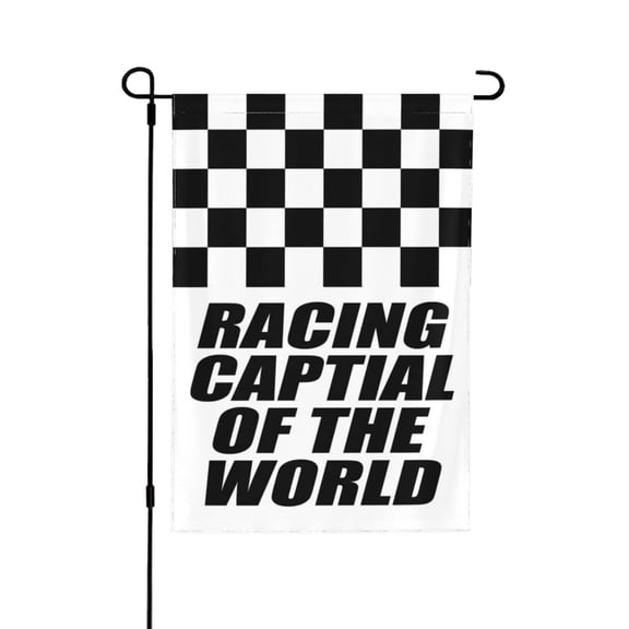 Checkered Racing Garden Flags Race Fans Double Side Banner Home Yard House Checkered Racing Garden Flags Holiday Party Indoor Outdoor Decorations UV Fade Resistant