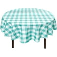 thumbnail image 1 of Checkered Round Tablecloth 90 Inch - Waterproof Stain and Wrinkle Resistant Washable Fabric Table Cloth for Holiday,Dining Room,Party,Outdoor Picnic, Red and White Gingham Pattern, 1 of 6