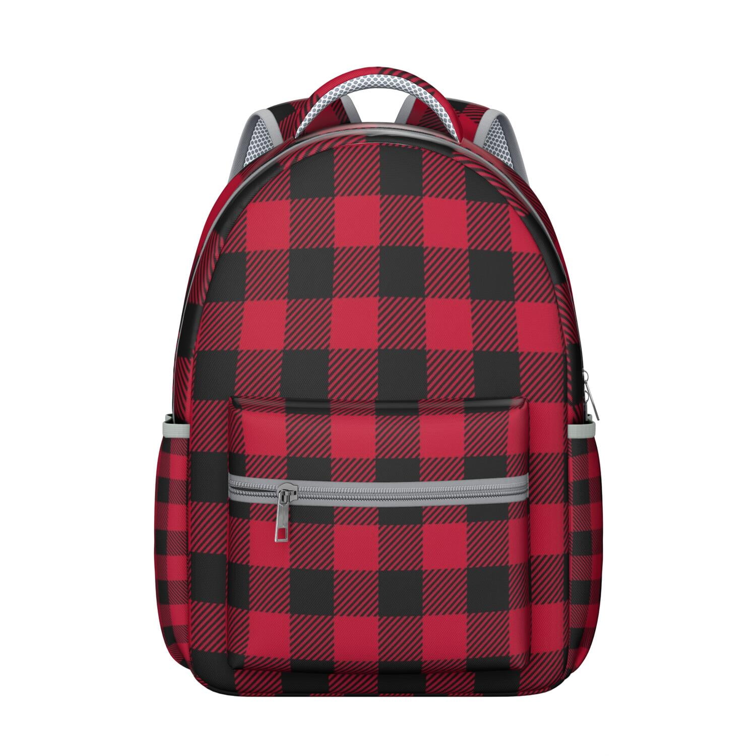 Checkered School Backpack Plaid Pattern with Retro Checkerboard ...