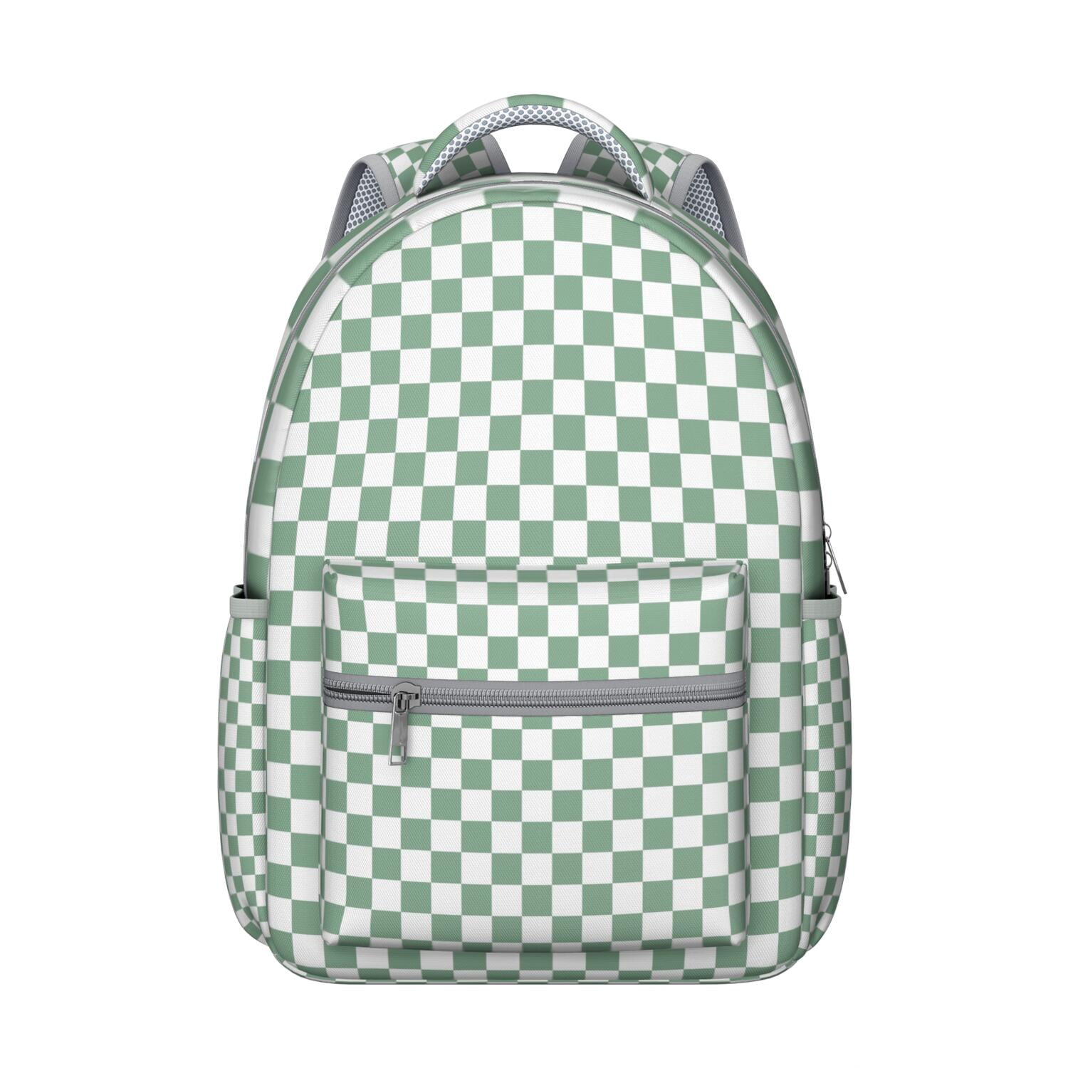 Checkered School Backpack Plaid Pattern with Retro Checkerboard ...