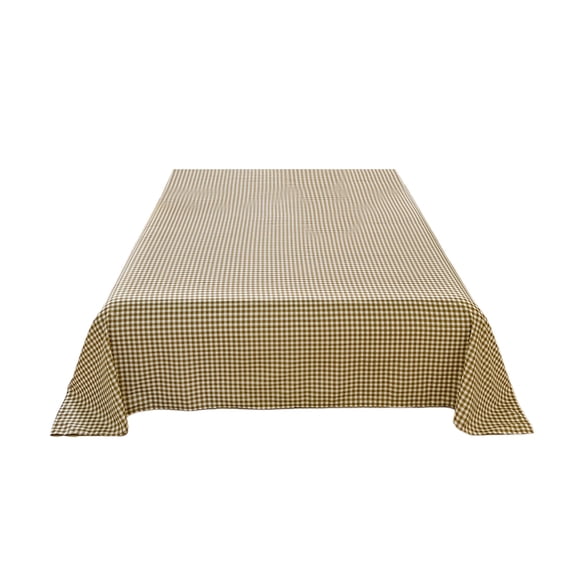 Checkered Sheets, Gingham Bed Sheet Polyester Luxury, Breathable & Cooling Sheet, Deep Pockets Plaid Sheets Khaki