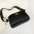 thumbnail image 1 of Checkered Shoulder Bag for Women, Retro Wide Strap Crossbody Purse, PU Leather Fashion Handbag, 1 of 8