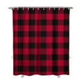 thumbnail image 1 of Checkered Shower Curtain 72x84 Inches Premium Polyester Fabric Waterproof Quick-Dry Bathroom Curtain with Rust-Resistant Grommets - Buffalo Plaid Design, 1 of 5