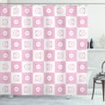 thumbnail image 1 of Ambesonne Checkered Shower Curtain, Funny Piggy Faces, 69"Wx84"L,, 1 of 3