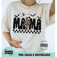 thumbnail image 1 of Checkered Spooky Mama T-shirt, Spooky Mama Shirt, Retro halloween Shirt TH050616, 1 of 5