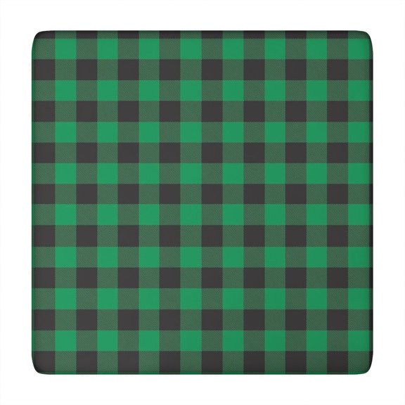 Checkered Square Table Cover - Elastic Edge Outdoor Table Protector for Secure Fit, Soft & Durable Fabric - Ideal for Families & Event Planners