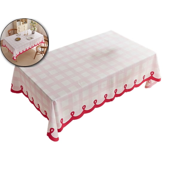 Checkered Tablecloth Rectangle Gingham Table Cloths Waterproof Wrinkle Free Buffalo Plaid Table Covers Washable for Dining, Parties & Outdoor Picnic, 47.2x31.5in