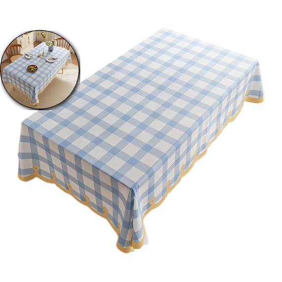 Checkered Tablecloth Rectangle Gingham Table Cloths Waterproof Wrinkle Free Buffalo Plaid Table Covers Washable for Dining, Parties & Outdoor Picnic, 47.2x31.5in