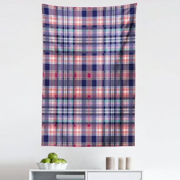 Navy blue and pink tapestry hotsell