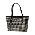 thumbnail image 1 of Checkered Tote Bag for Women Large Plaid Top Handle Weekender Shopping Travel Handbags Shoulder Purse, 1 of 7