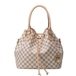 10PCS Checkered Tote Shoulder Handbags Bag with Inner Pouch Pu Vegan Leather Walmart