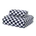 thumbnail image 1 of Checkered Towels, Ultra Soft Absorbent Thick Bath Towels, Retro Design Towels for Gym, Beach, Pool and Daily Body Drying Gifting, 29.53x13.78 Inch(Blue), 1 of 5