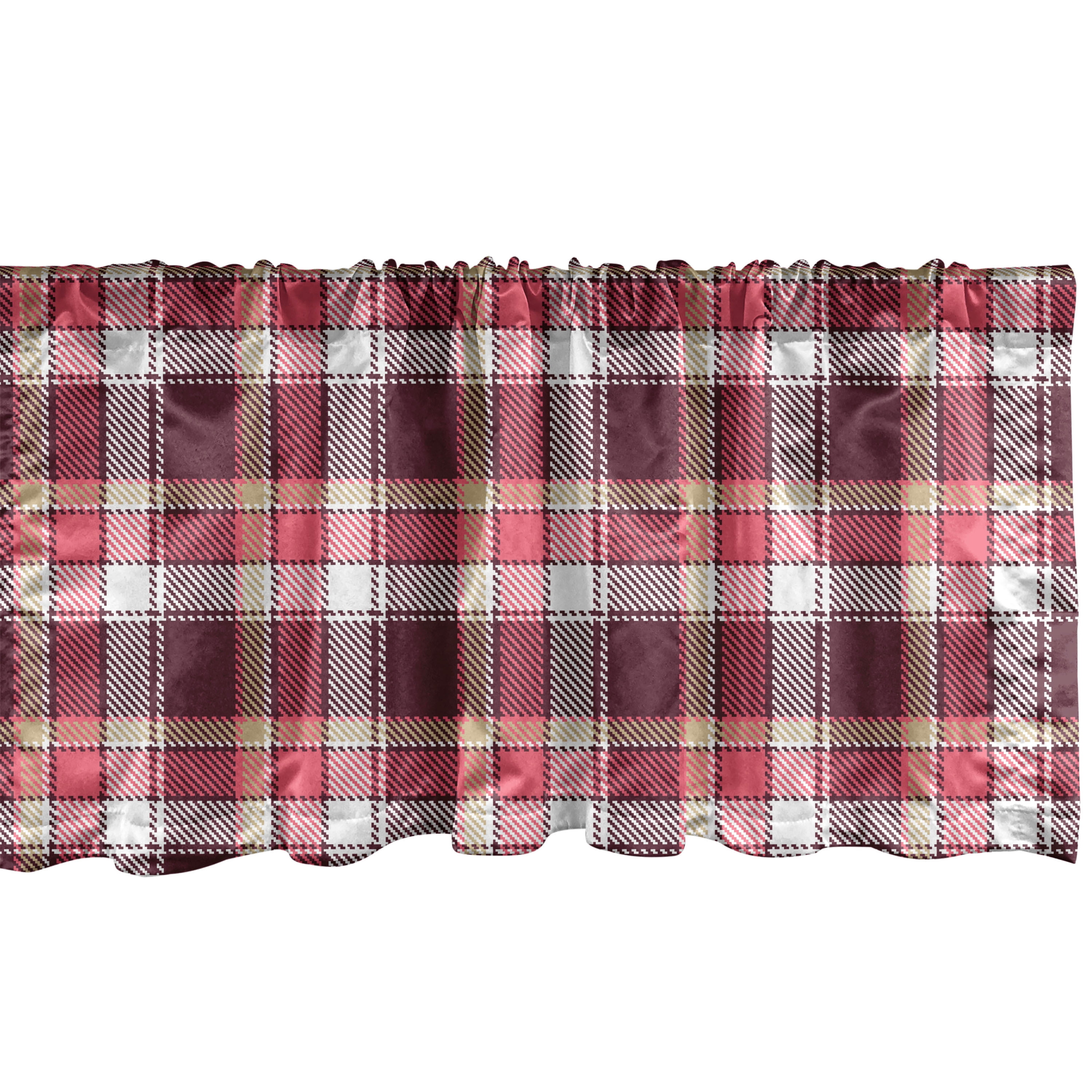 Checkered Window Valance, Old Fashioned Style Garment Pattern