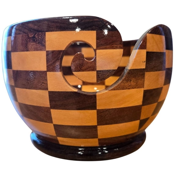 Checkered Yarn Bowl
