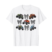 Checkered in My Monster Truck Mama Era Monster Truck Mom T-Shirt