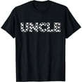 thumbnail image 1 of Checkered race car Uncle White Black Checkerboard men Flag T-Shirt, 1 of 3