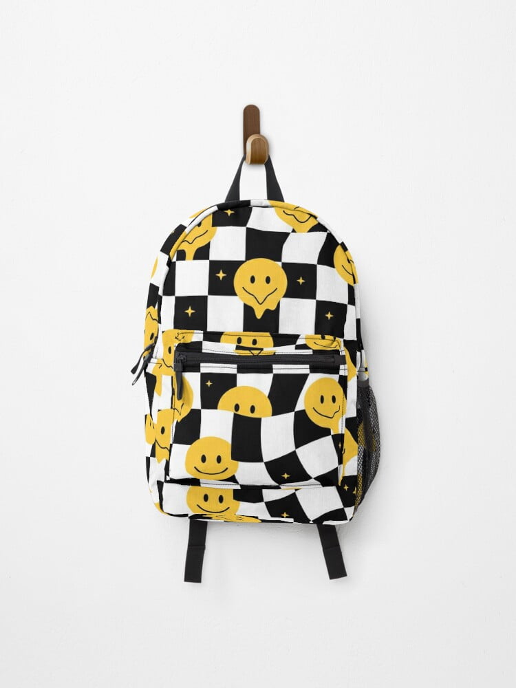 Checkered mankey Sunflower Backpack