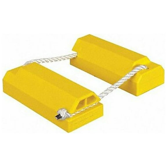 Checkers Airplane Chock,4-1/4 In,Urethane,Ylw,PR AC4614-LR-P