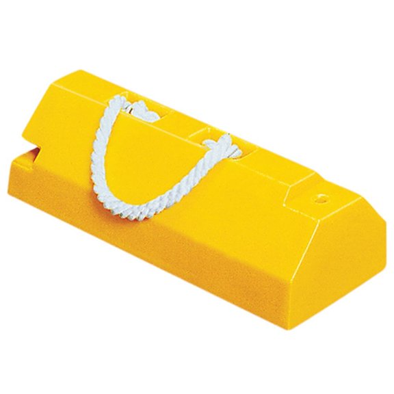 Tigerchocks AC4614-LR-RP Urethane Military Aircraft Wheel Chock with Rubber Base