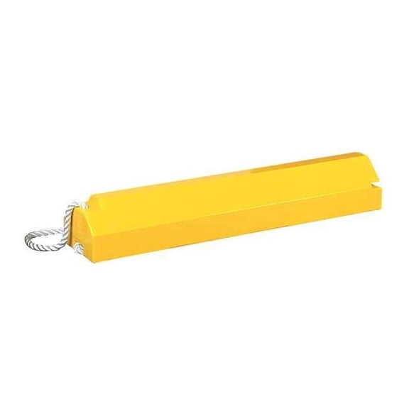 Checkers Airplane Chock,6 In H,Urethane,Yellow AC6820-LR