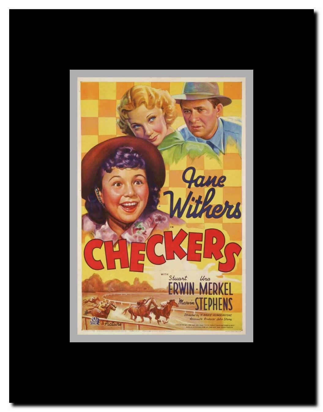 Checkers Framed Movie Poster