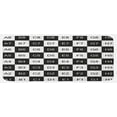 thumbnail image 1 of Checkers Game Kitchen Mat, Monochrome Chess Board Design with Tile Coordinates Mosaic Square Pattern, Plush Decorative Kitchen Mat with Non Slip Backing, 47" X 19", Black White, by Ambesonne, 1 of 1