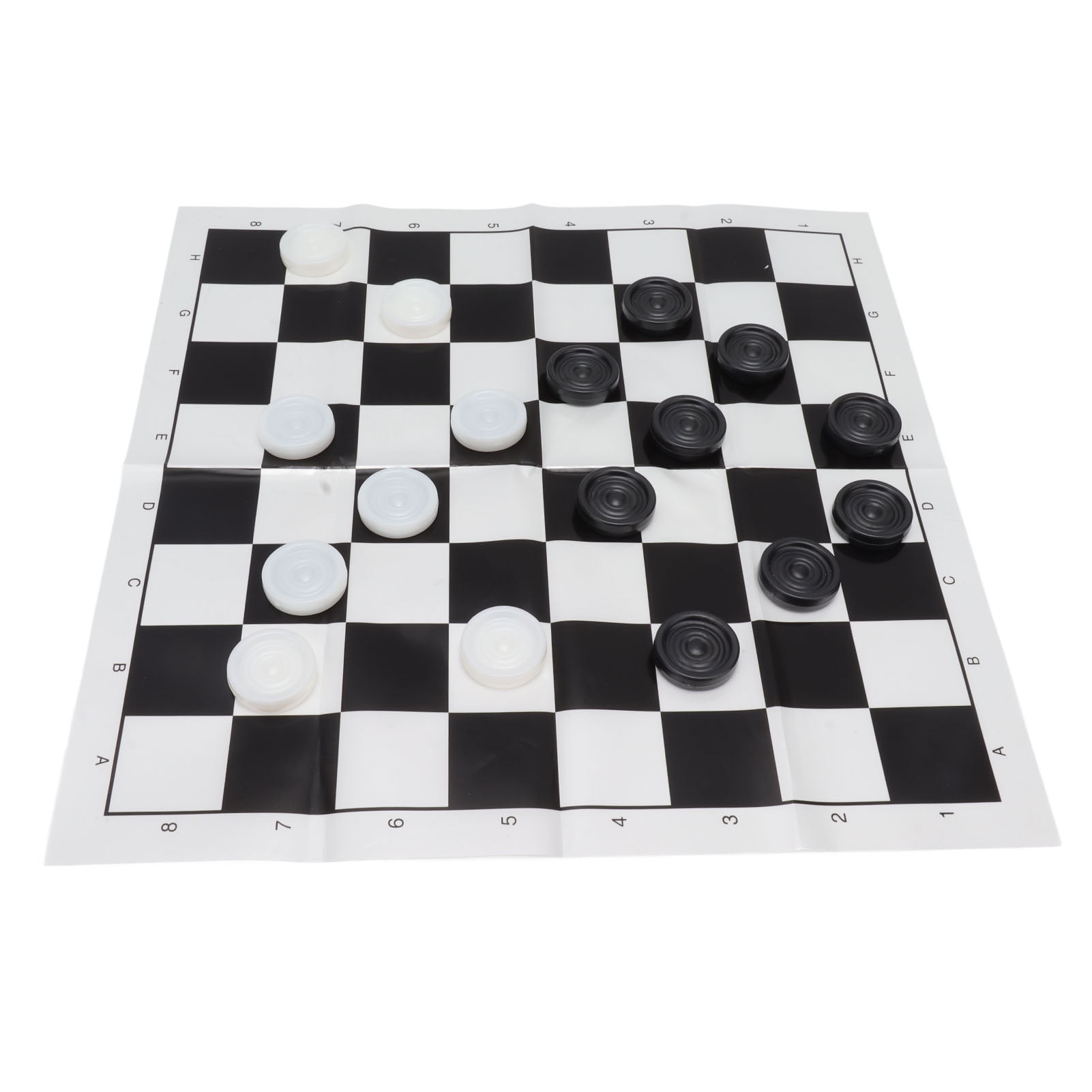 Checkers Pieces Set, Plastic Interactive Stackable Educational Checkers