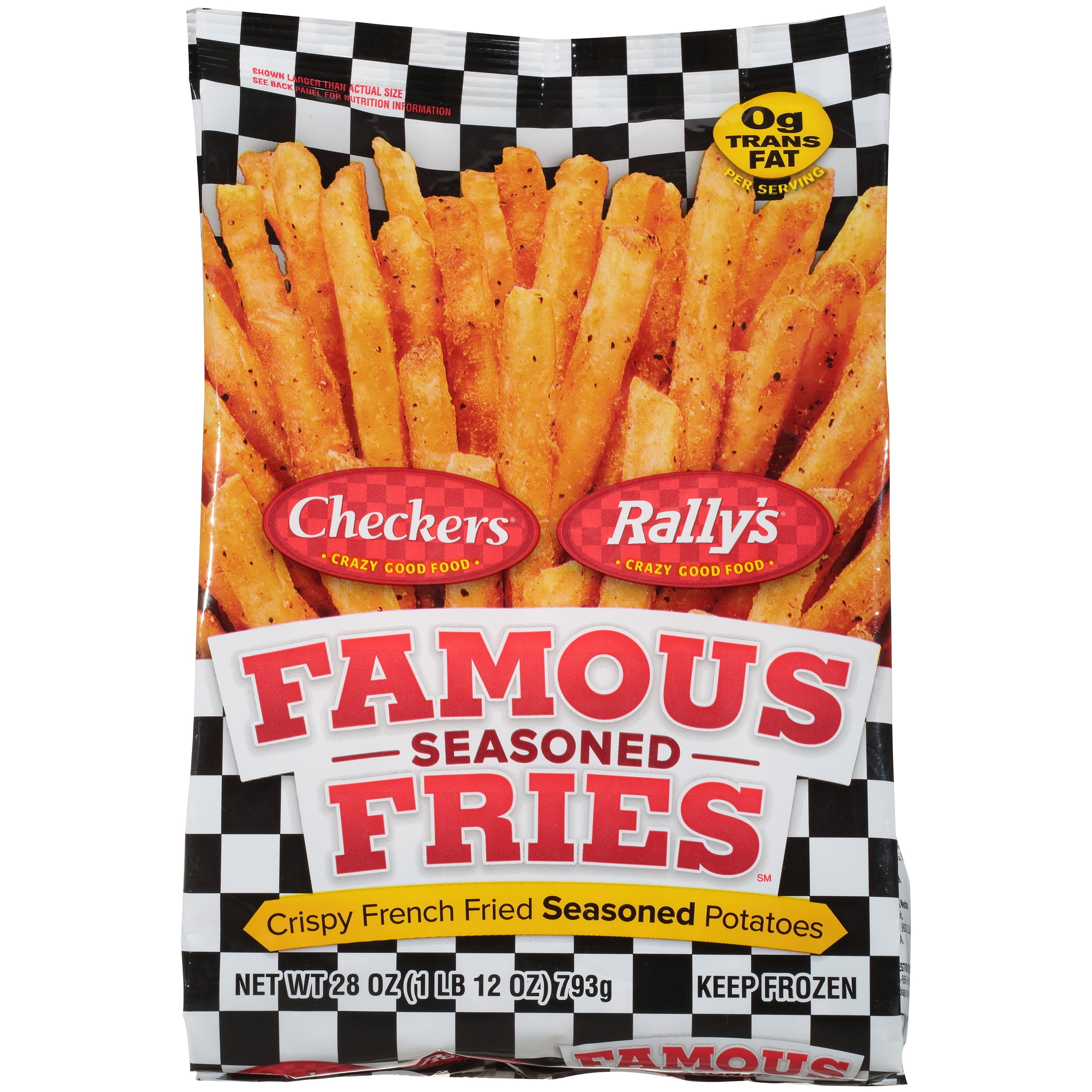 Checkers Rally's Famous Seasoned Fries, 28 oz (Frozen) 