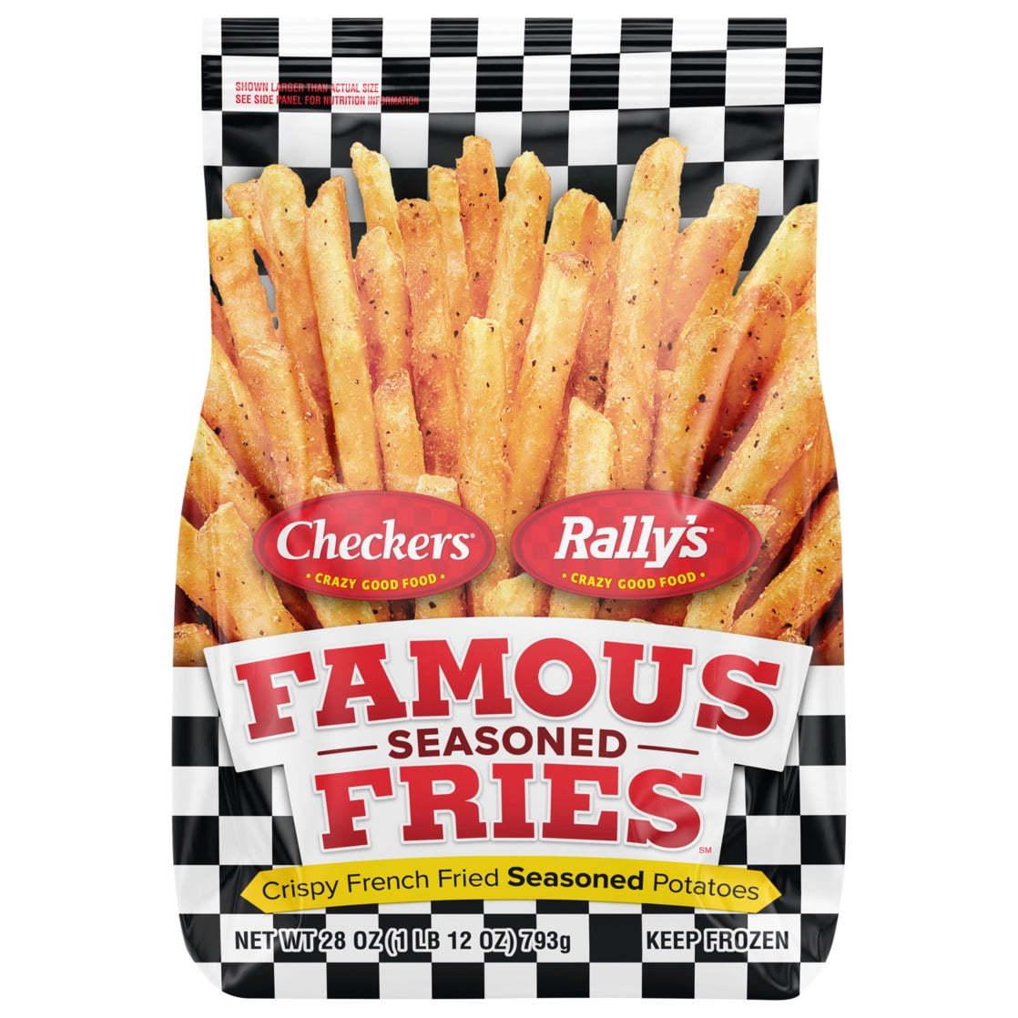 Checkers Rally's Famous Seasoned Fries 28 oz. Bag