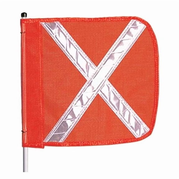 Checkers Warning Whip,HD,12 Ft,Includes X Flag FS12X-O