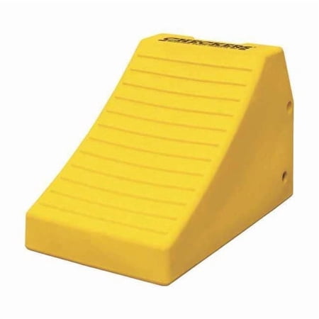 Checkers Wheel Chock,16 In H,Urethane,Yellow MC3011