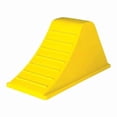thumbnail image 1 of Checkers Wheel Chock,8-1/4 In H,Urethane,Yellow AT3512-RP-Y, 1 of 1