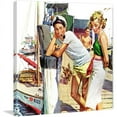 thumbnail image 1 of "Checking Her Out" Painting Print on Wrapped Canvas, 1 of 7