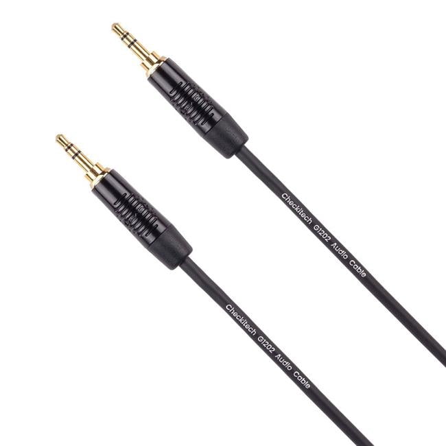 Checkitech G1202-006F 6 ft. Gratify 3.5 mm TRS Male to 3.5 mm TRS Male Cable with Gold-Plated Connectors