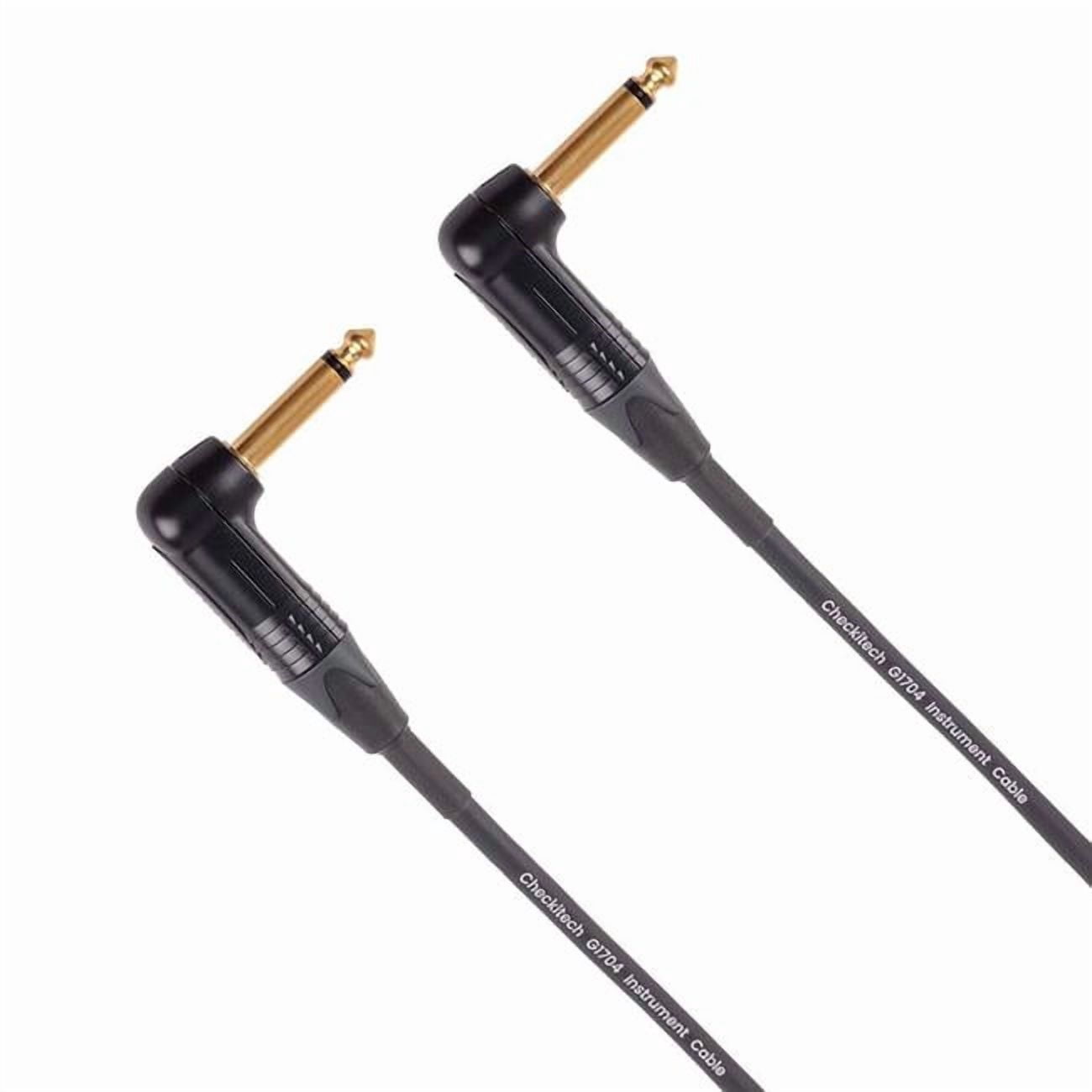Checkitech G1704-001F 1 ft. Gratify Instrument 01RR Right Angle to Right Angle Pedal Cable