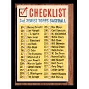 Checklist 2 Card 1962 Topps #98