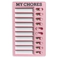 thumbnail image 1 of Checklist Board to Do List Boards,Plastic Chore Chart Memo Checklist Boards with Slider,7.87x4.72 inch Portable Daily Affairs Detachable Schedule Planner for Home Office Check Items (Pink), 1 of 9