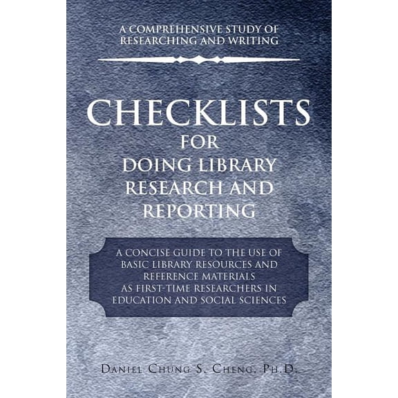 Checklists for Doing Library Research and Reporting (Paperback)