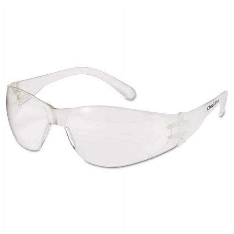 Checklite Safety Glasses, Clear Frame, Clear Lens Checklite Safety Glasses, Clear Frame, Clear Lens
